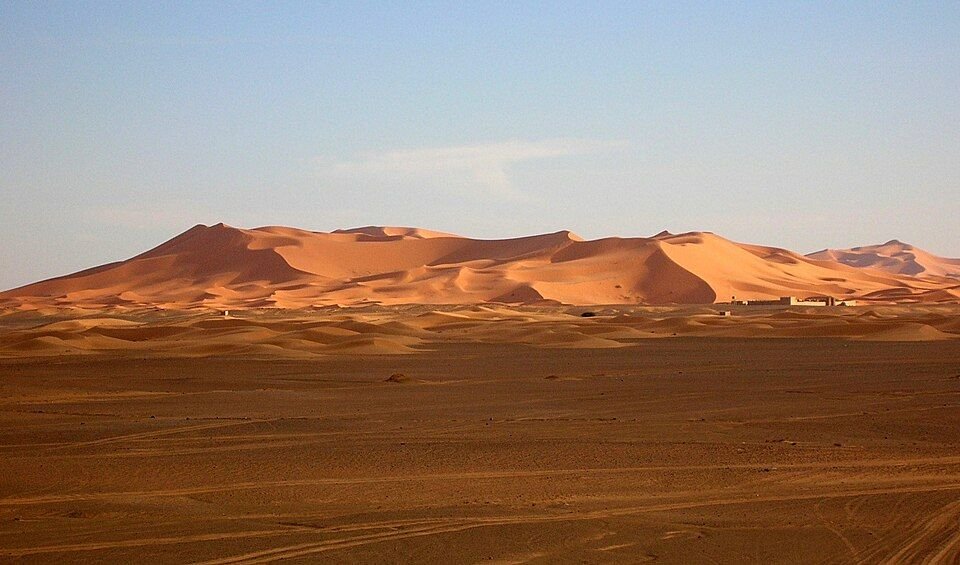 Merzouga dunes during a three day desert tour