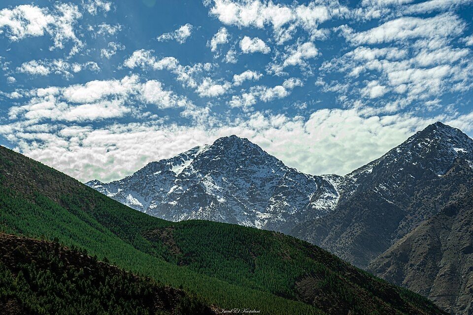 High Atlas mountain landscape in Morocco