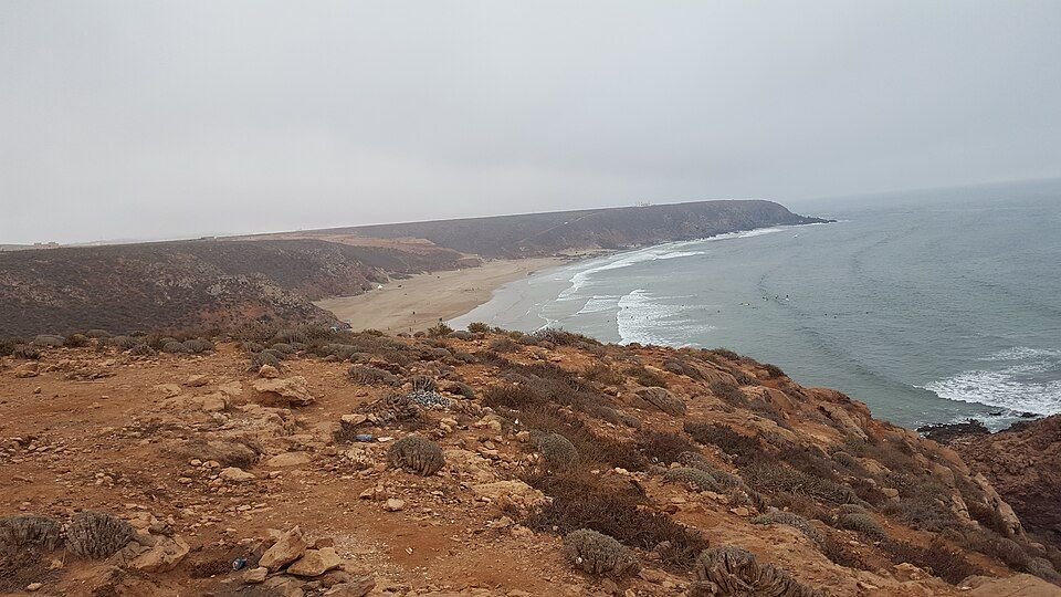 Atlantic coast at Mirleft in southern Morocco