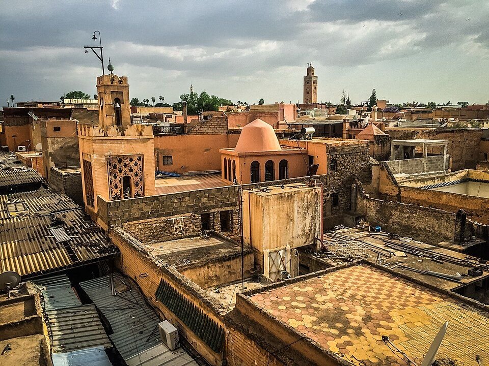 Marrakech medina at the end of the Fes desert tour